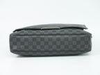 Louis Vuitton LV Daniel MM Damier Graphite Shoulder Bag Black Gray — view 3