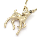Chanel Necklace Gold Black Deer