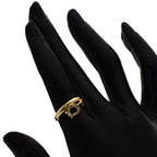 Celine Horse Shoe Diamond Ring 18k Yellow Gold — view 7