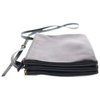 Celine Trio Shoulder Bag Black Leather Gold — view 3