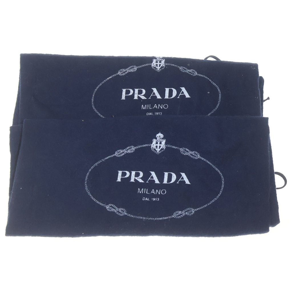 Prada Square Toe Business Shoes Loafers Leather Black — view 7