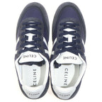 Celine Jogger Lace Up Suede Low Cut Sneakers Blue — view 4