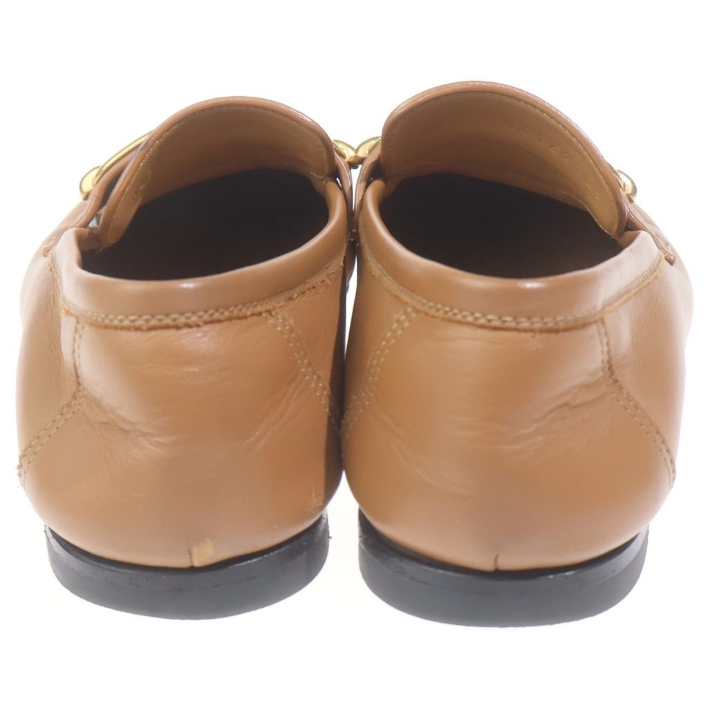 Hermes Moccasins Colette Leather Low Cut Shoes Loafers Gold Brown — view 3