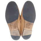 Hermes Moccasins Colette Leather Low Cut Shoes Loafers Gold Brown — view 5