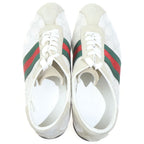 Gucci GG Sherry Line Leather Sneakers Ivory — view 4