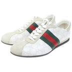 Gucci GG Sherry Line Leather Sneakers Ivory — view 2