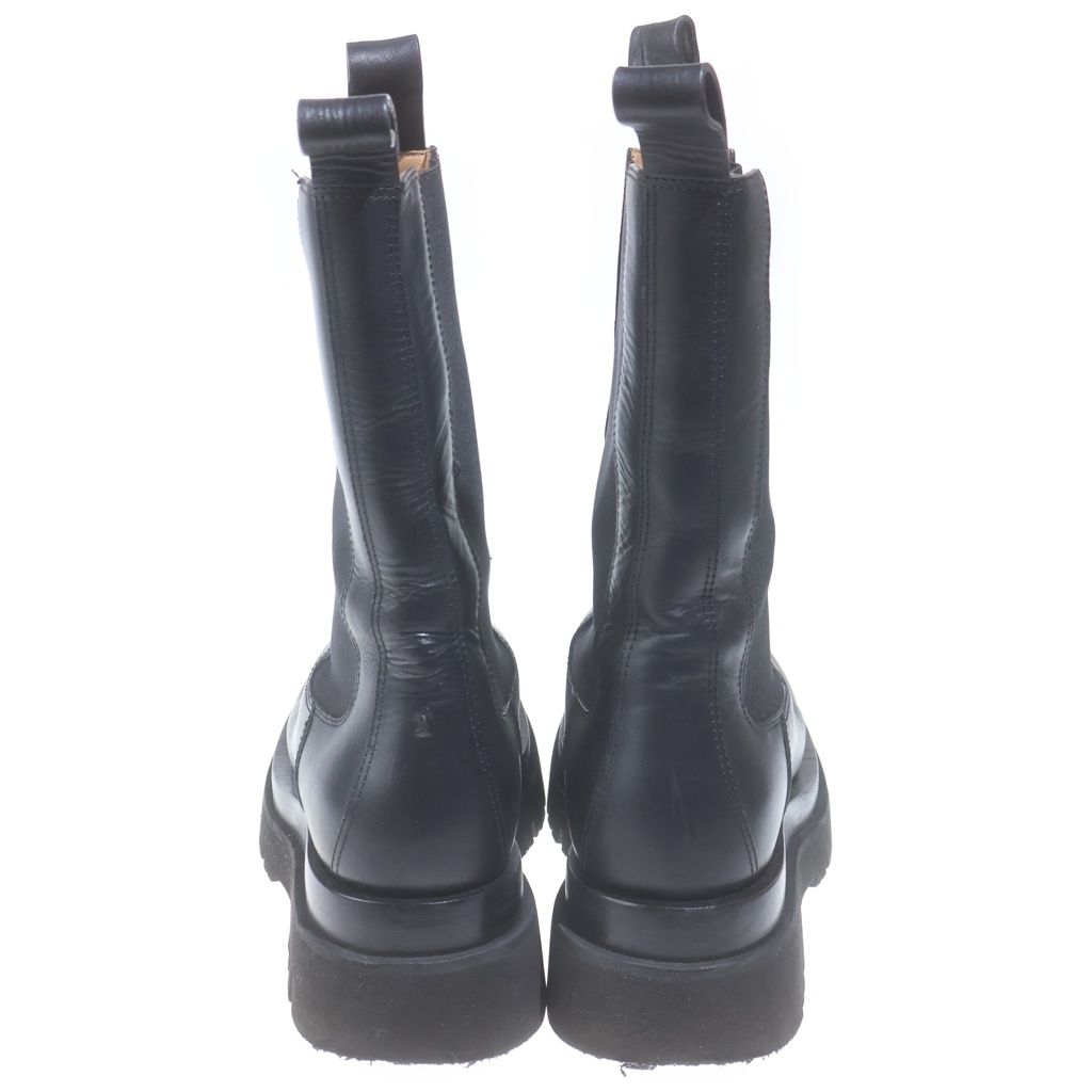 Bottega Veneta Lug Boots Side Gore Thick Sole Long Shoes Black — view 3