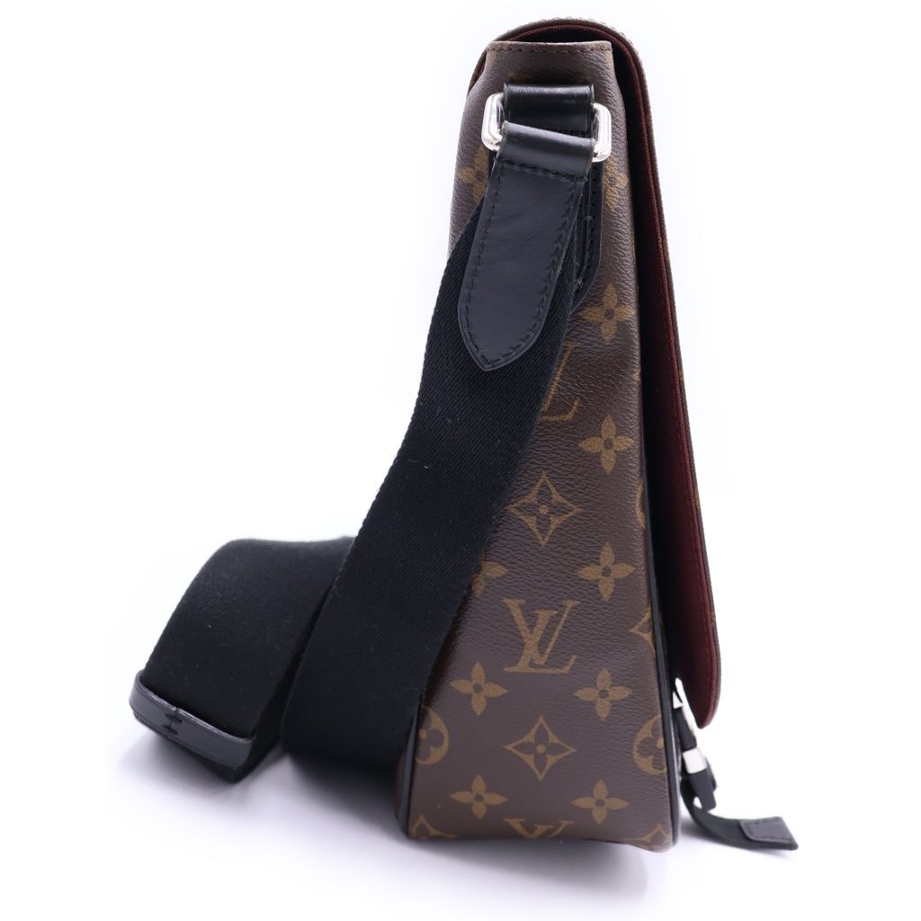 Louis Vuitton Monogram Macassar Clarence Shoulder Bag Brown Leather Silver — view 3
