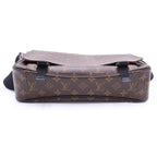 Louis Vuitton Monogram Macassar Clarence Shoulder Bag Brown Leather Silver — view 4