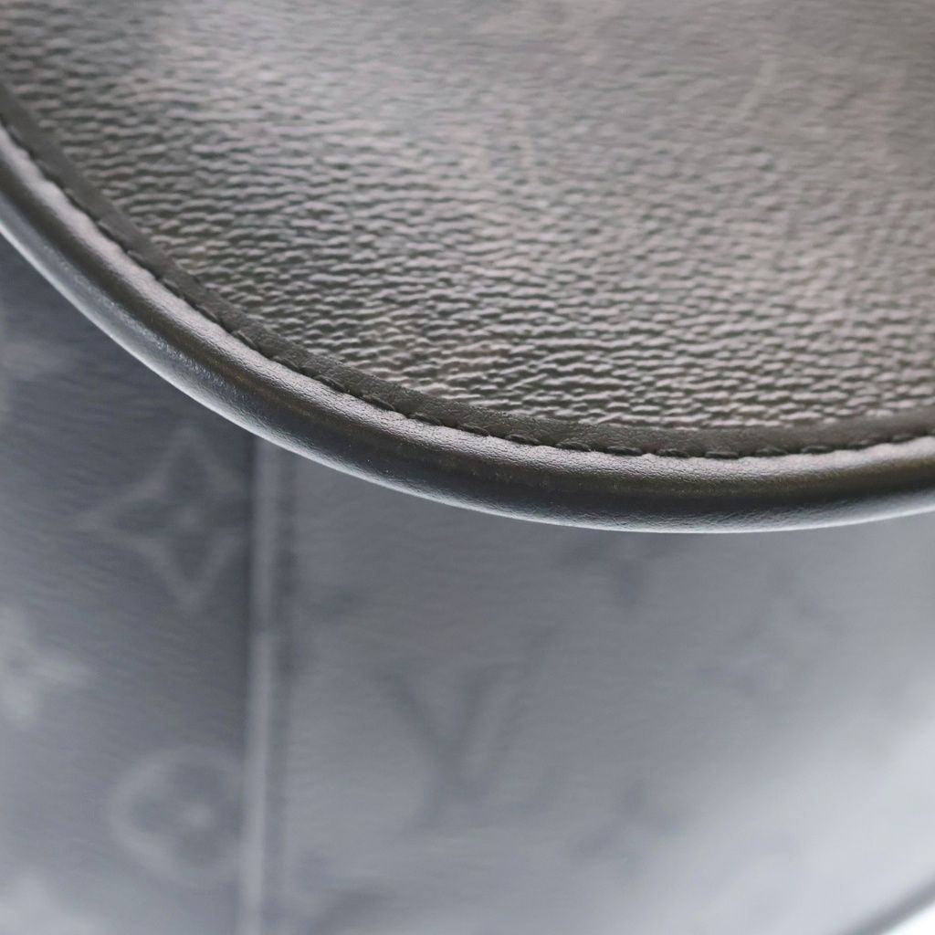 Louis Vuitton Monogram Eclipse Pulse Messenger Shoulder Bag Black Gray Leather — view 7
