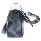 Louis Vuitton Monogram Eclipse Pulse Messenger Shoulder Bag Black Gray Leather — view 3