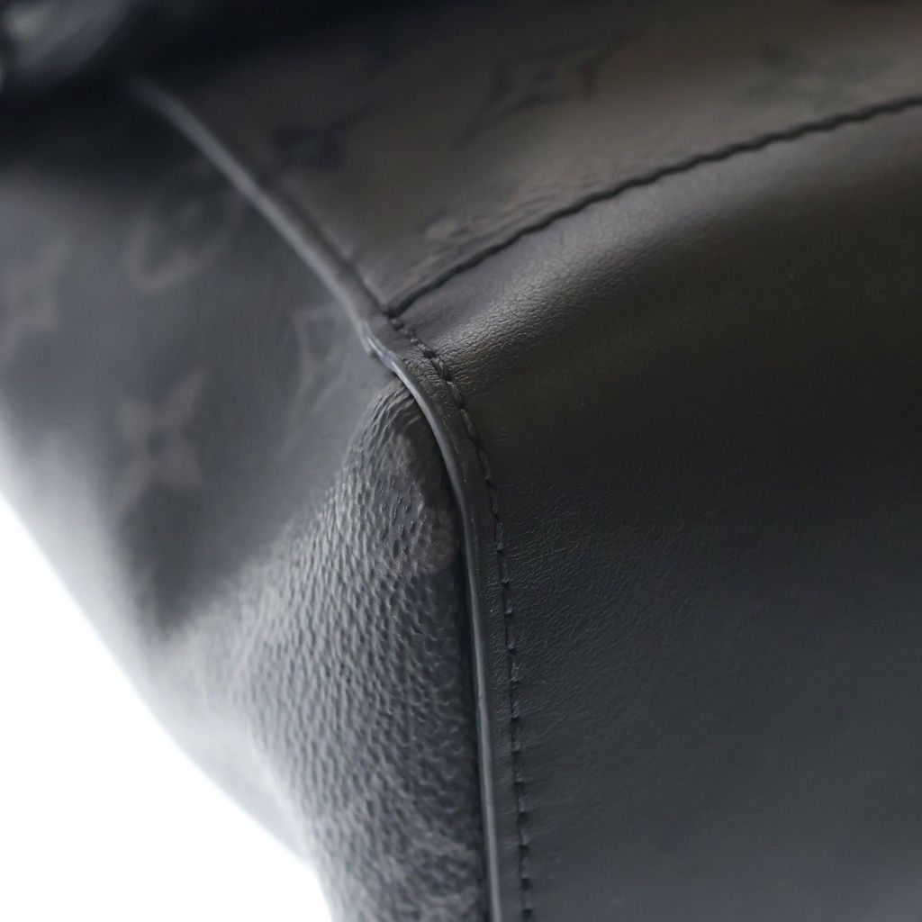 Louis Vuitton Monogram Eclipse Pulse Messenger Shoulder Bag Black Gray Leather — view 5