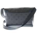 Louis Vuitton Monogram Eclipse Pulse Messenger Shoulder Bag Black Gray Leather — view 2
