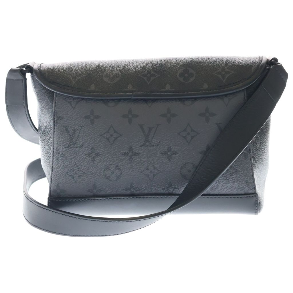 Louis Vuitton Monogram Eclipse Pulse Messenger Shoulder Bag Black Gray Leather — view 2