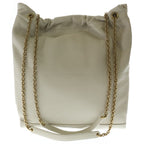 Saint Laurent Paris Jamie Shopping Chain Tote Ivory Leather Gold — view 2