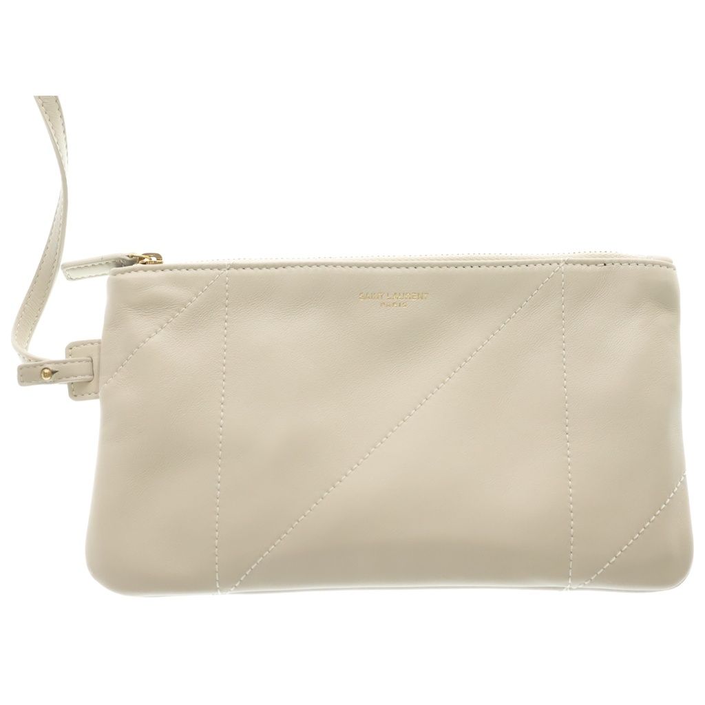 Saint Laurent Paris Jamie Shopping Chain Tote Ivory Leather Gold — view 7