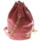Chanel Chain Shoulder Bag Triple Coco Bag Red Caviar Leather Gold — view 3
