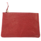 Chanel Chain Shoulder Bag Triple Coco Bag Red Caviar Leather Gold — view 8