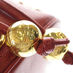 Chanel Chain Shoulder Bag Triple Coco Bag Red Caviar Leather Gold — view 7