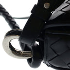 Bottega Veneta Small Swing Messenger Shoulder Bag Black Leather Silver — view 6