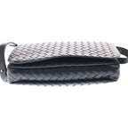 Bottega Veneta Small Swing Messenger Shoulder Bag Black Leather Silver — view 4