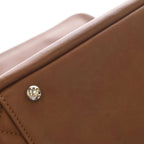 Chanel CC Logo Fringe Chain Shoulder Flap Bag Handbag Brown Leather Silver — view 6