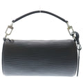 Louis Vuitton Soft Polochon PM 2-Way Leather Shoulder Bag Black