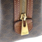 Celine Macadam 2-Way Mini Boston Bag Brown Leather Gold — view 7
