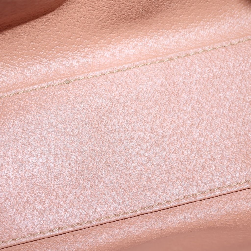 Celine Macadam 2-Way Mini Boston Bag Brown Leather Gold — view 9