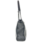 Chanel Deauville PM Gray Canvas Card Handbag — view 3
