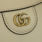 Gucci Diana Bamboo GG Marmont Leather 2-Way Shoulder Bag White — view 6