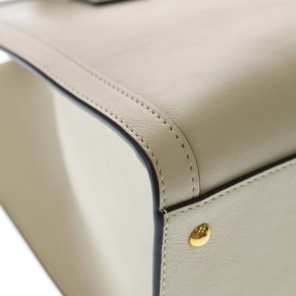 Gucci Diana Bamboo GG Marmont Leather 2-Way Shoulder Bag White — view 5