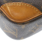 Louis Vuitton Marly Dragonne PM Monogram Leather Pouch Clutch Brown — view 5