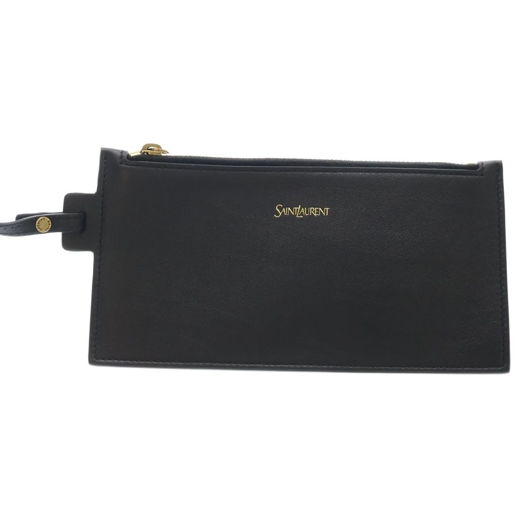 Saint Laurent Small Leather 2-Way Handbag Shoulder Back Black — view 7