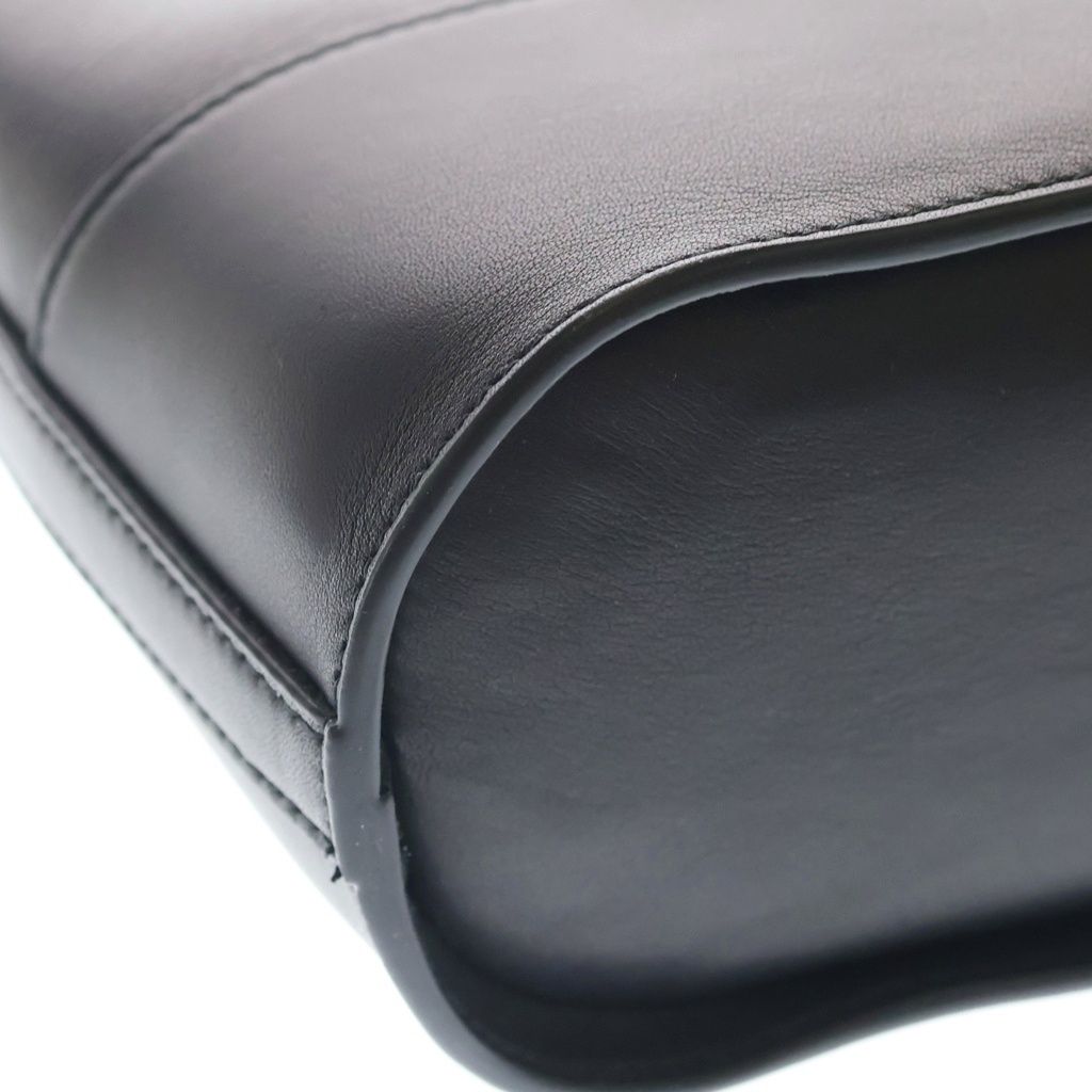 Saint Laurent Small Leather 2-Way Handbag Shoulder Back Black — view 5