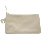 Saint Laurent Paris Jamie Leather Chain Tote Shoulder Bag Ivory White Beige — view 7