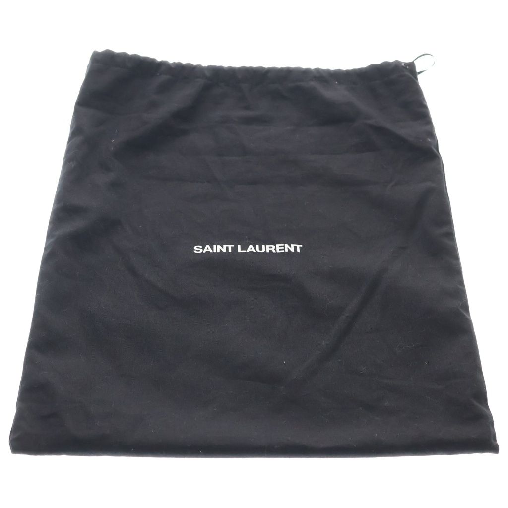 Saint Laurent Paris Jamie Leather Chain Tote Shoulder Bag Ivory White Beige — view 9