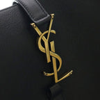 Saint Laurent Paris le Soft Large Calf Leather Tote Shoulder Bag Black — view 6