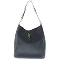 Saint Laurent Paris le Soft Large Calf Leather Tote Shoulder Bag Black