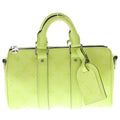 Louis Vuitton Keepall Bandouliere 25 Taigarama Leather 2-Way Shoulder Bag Yellow