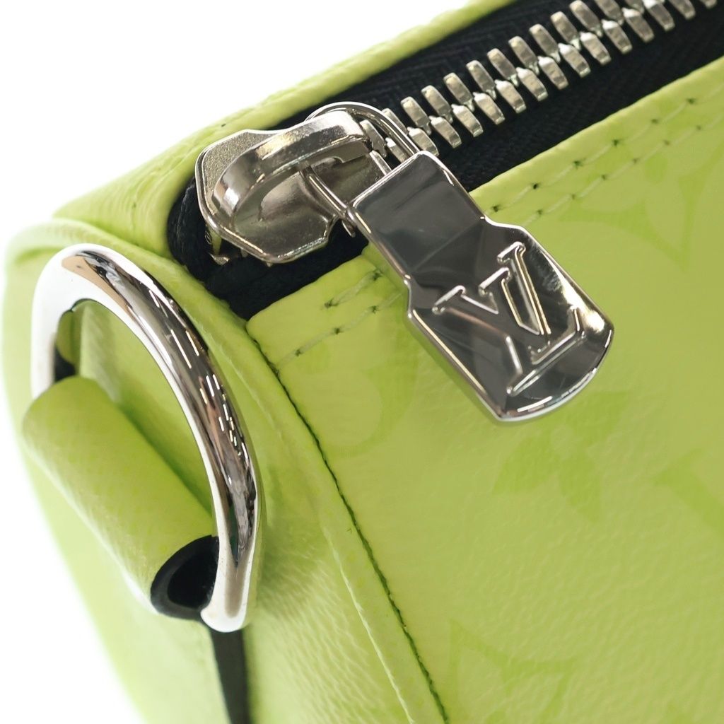 Louis Vuitton Keepall Bandouliere 25 Taigarama Leather 2-Way Shoulder Bag Yellow — view 6
