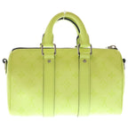 Louis Vuitton Keepall Bandouliere 25 Taigarama Leather 2-Way Shoulder Bag Yellow — view 2