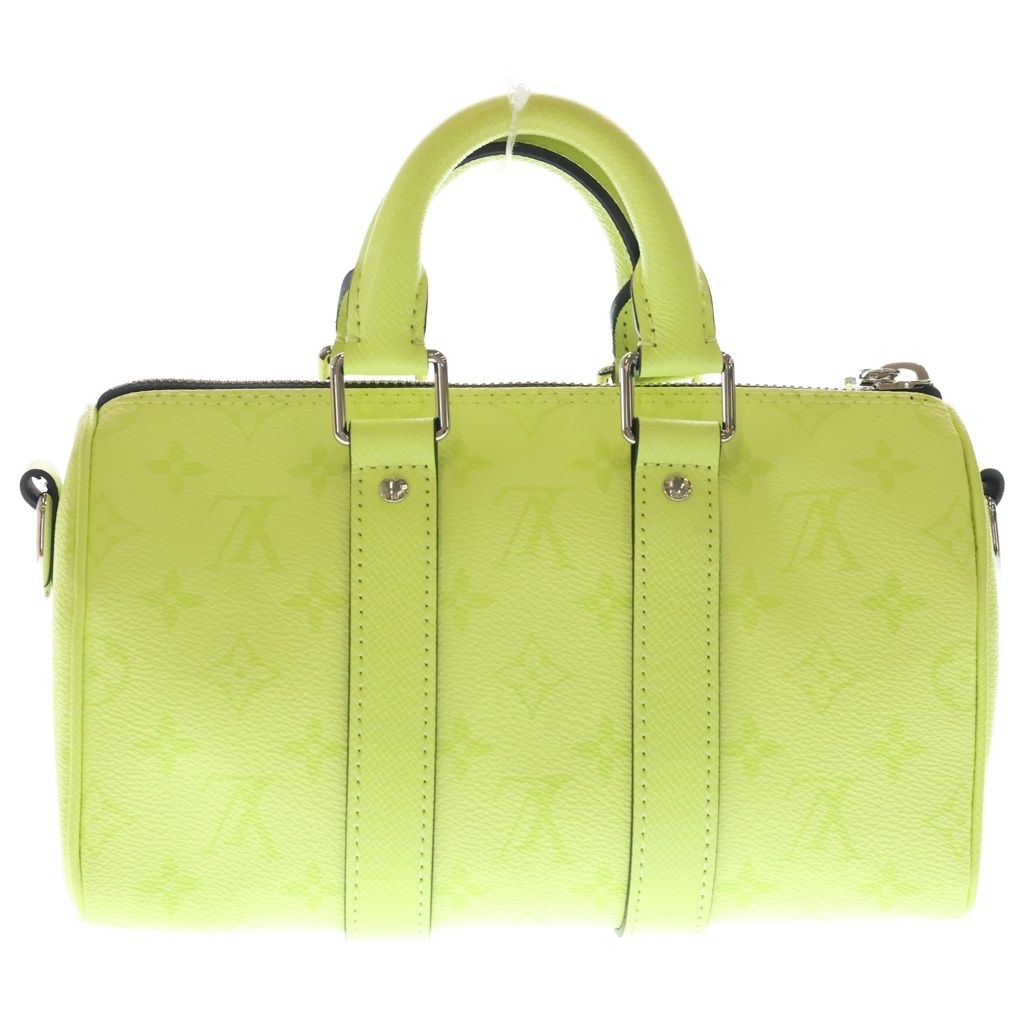Louis Vuitton Keepall Bandouliere 25 Taigarama Leather 2-Way Shoulder Bag Yellow — view 2
