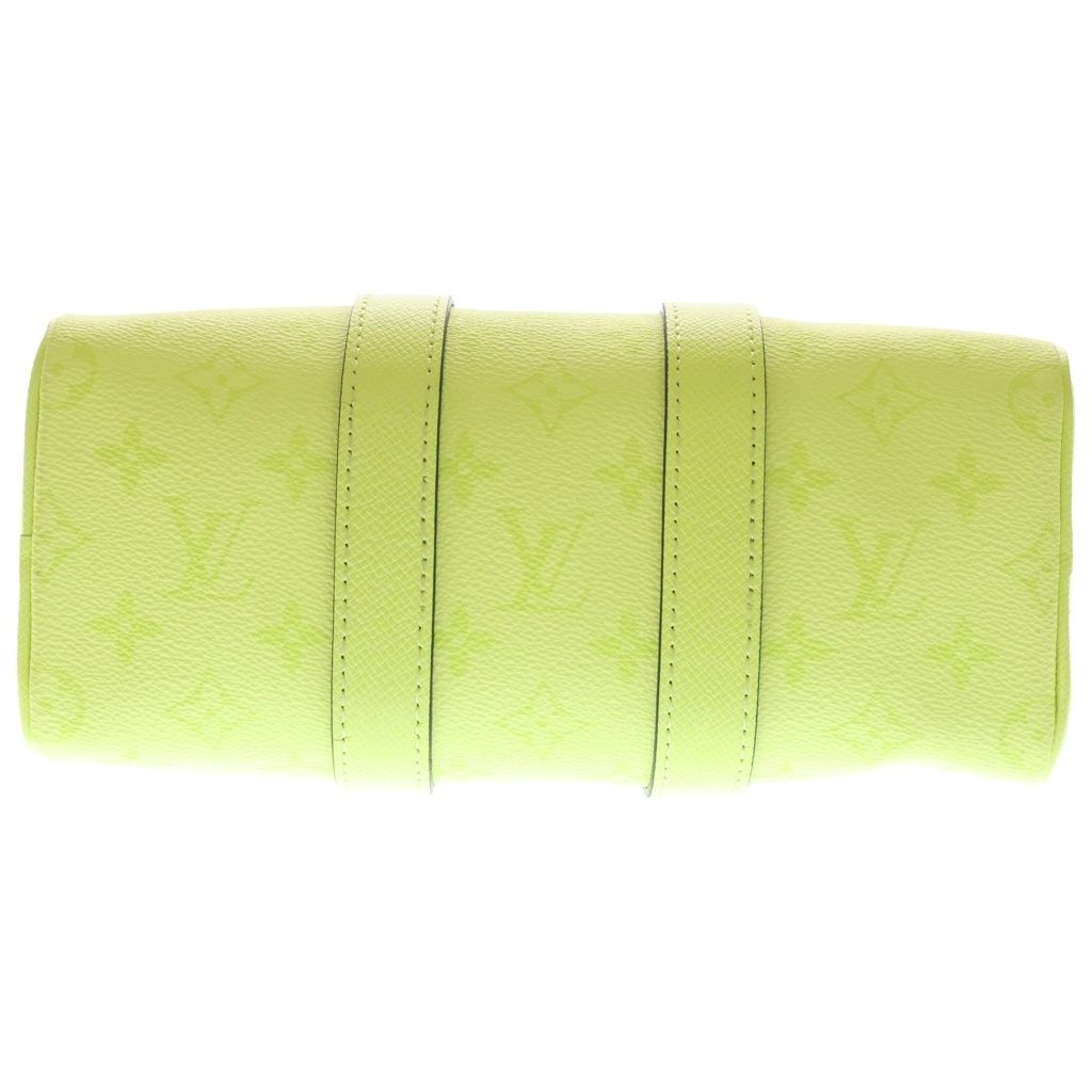 Louis Vuitton Keepall Bandouliere 25 Taigarama Leather 2-Way Shoulder Bag Yellow — view 4