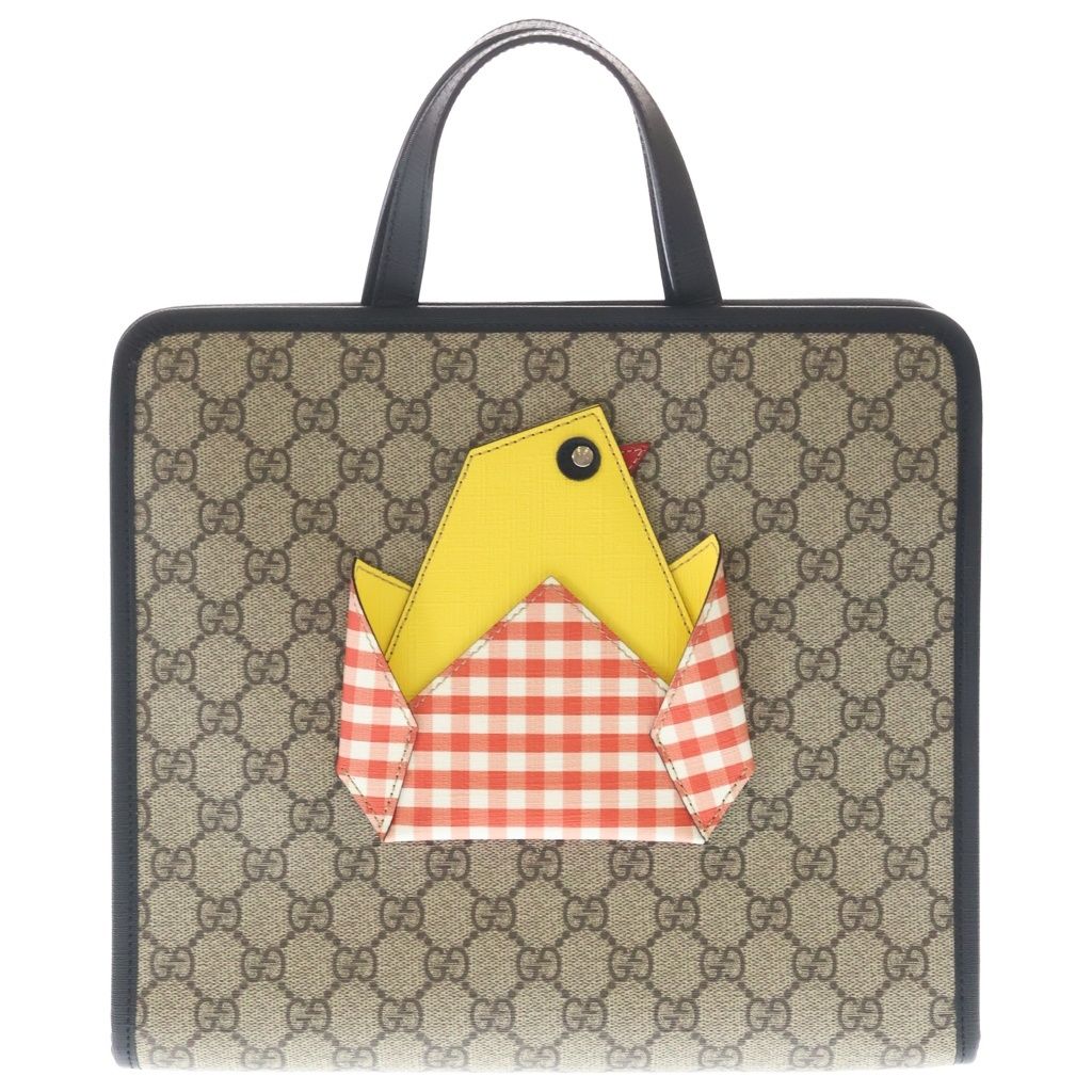 Gucci Children's GG Chick Tote Handbag Brown