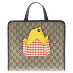 Gucci Children's GG Chick Tote Handbag Brown