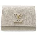Louis Vuitton Portefeuille Capucines Tiny Flint Gray Taurillon Compact Wallet