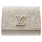 Louis Vuitton Portefeuille Capucines Tiny Flint Gray Taurillon Compact Wallet