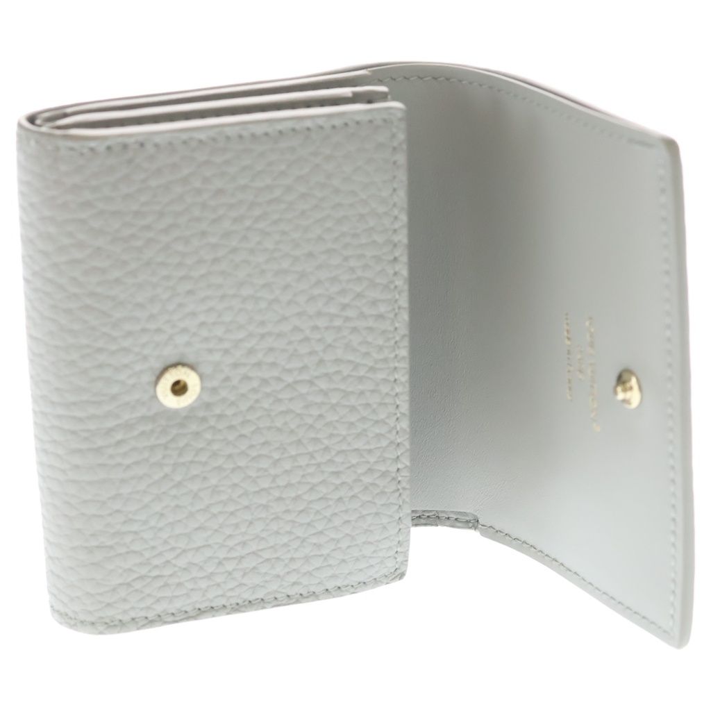 Louis Vuitton Portefeuille Capucines Tiny Flint Gray Taurillon Compact Wallet — view 4