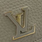 Louis Vuitton Portefeuille Capucines Tiny Flint Gray Taurillon Compact Wallet — view 6